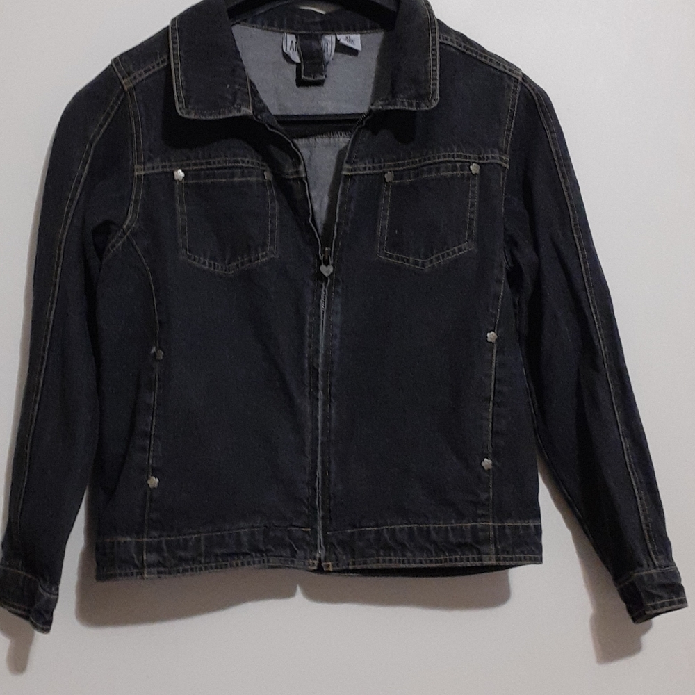 💚Amy Byer black jean jacket xl